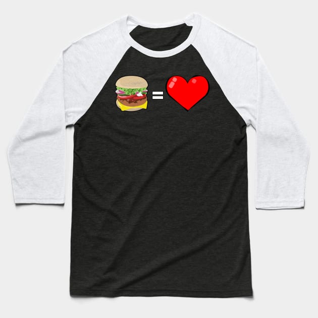 Love Burger Baseball T-Shirt by DesignWood Atelier